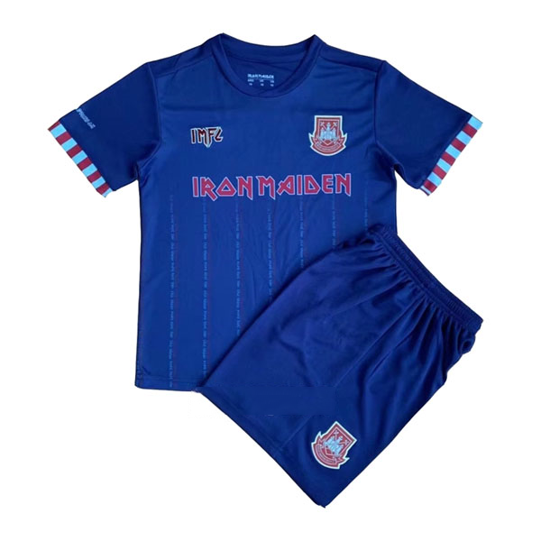 Maillot West Ham x IRON MAIDEN Exterieur Enfant 2021 2022 Pas Cher